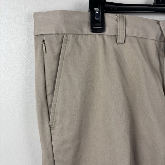 Ariat Performance Khaki Pants Mens 38x30 Beige Tan Straight Zip Pocket - Picture 6 of 13